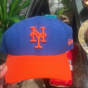 Kids Blue and Orange Baseball Cap